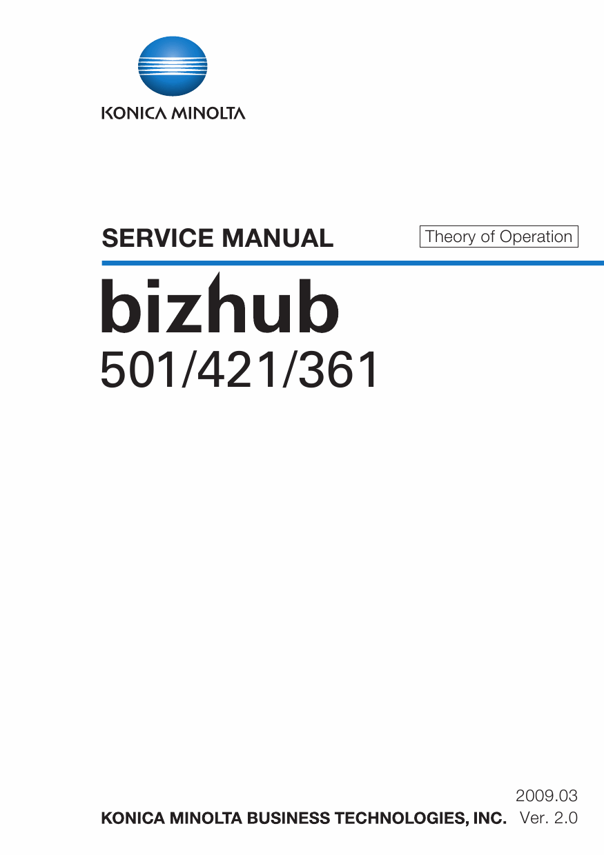 Konica-Minolta bizhub 361 421 501 THEORY-OPERATION Service Manual-1